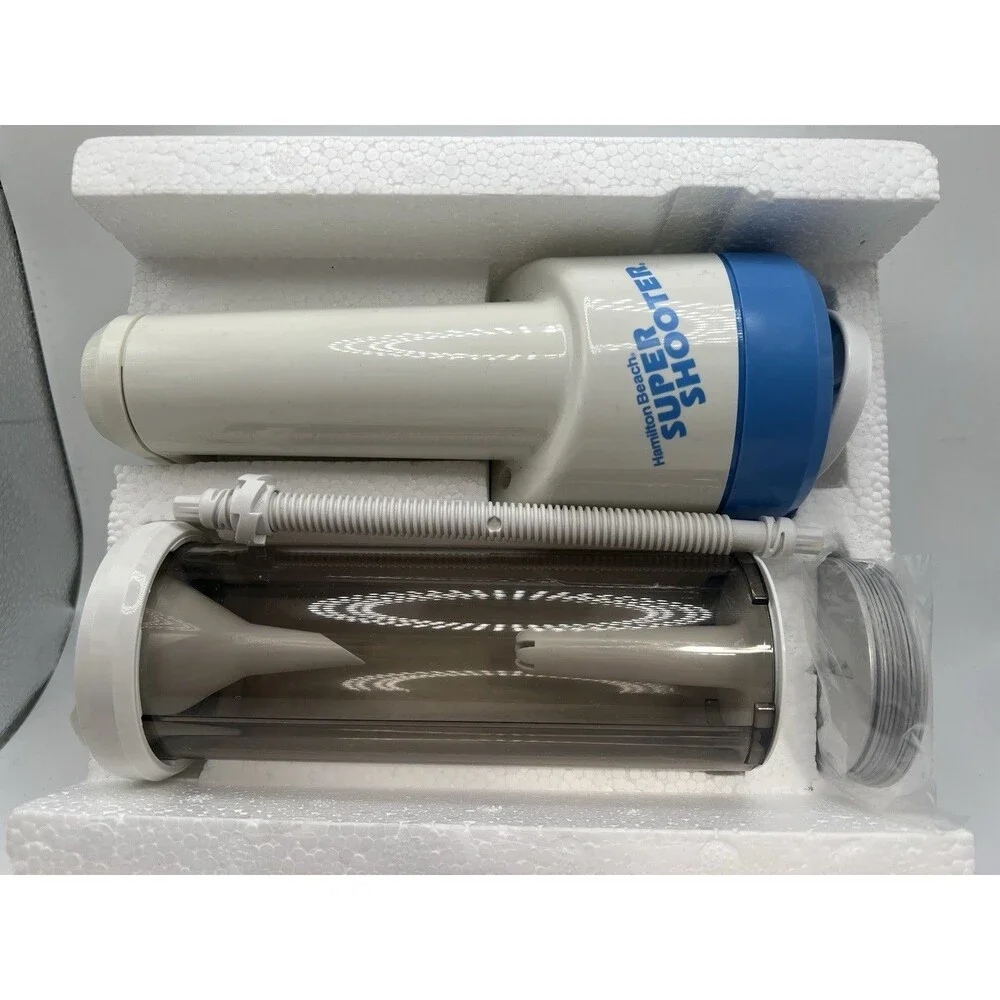 Hamilton Beach The Super Shooter Cordless Cookie Press Food Decorator White